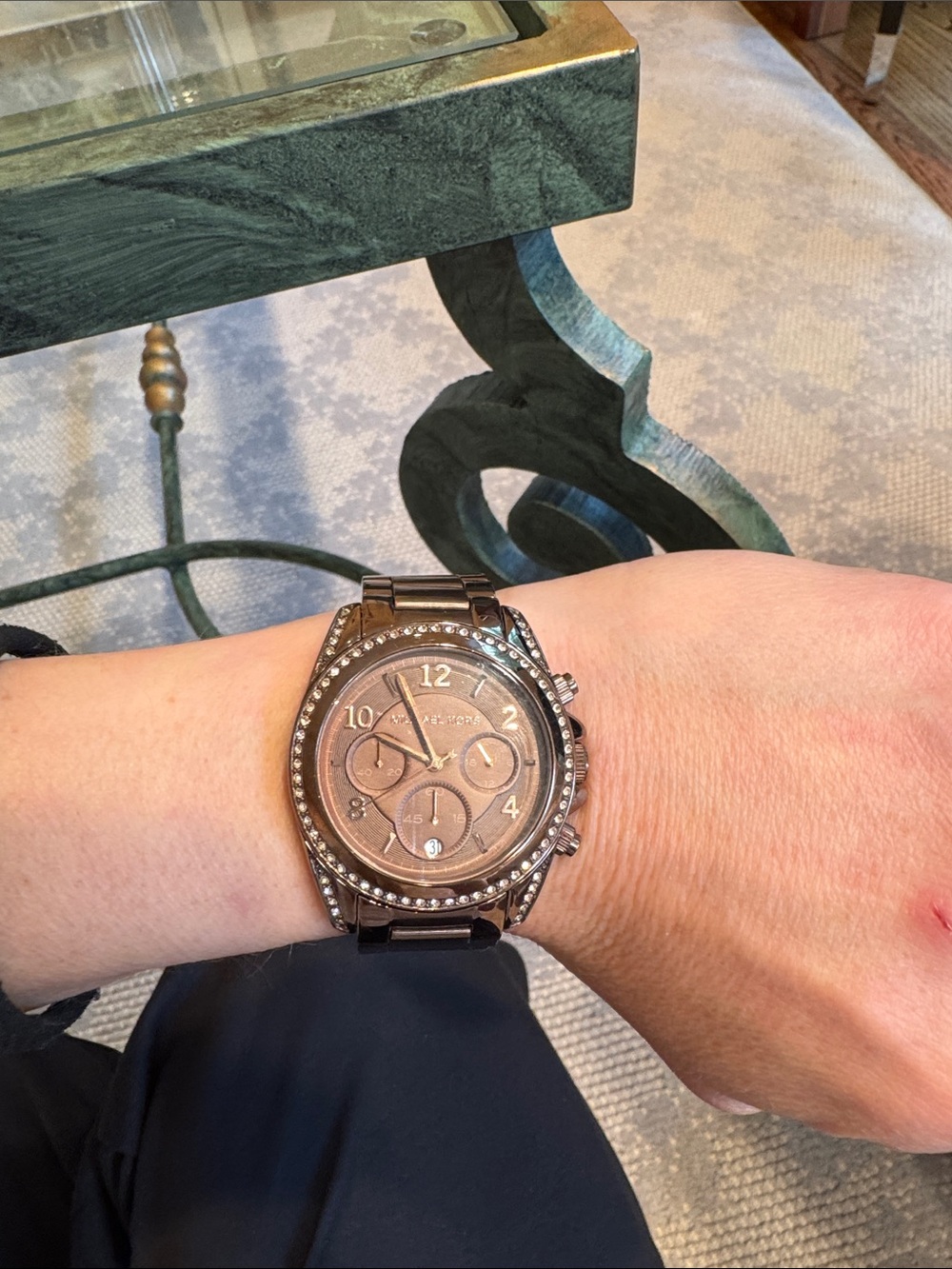 Michael Kors bronze Crystal Accent Chronograph Watch - Picture 4 of 4